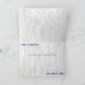 Dank je | Boy Baby Blue Shower Boho Chic Teepee Bedankkaart (Binnen)