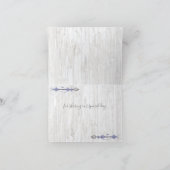 Dank je | Boy Baby Blue Shower Boho Chic Teepee Notitiekaartje (Binnen)