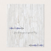 Dank je | Boy Baby Blue Shower Boho Chic Teepee Visitekaartje (Binnenkant ongevouwen)