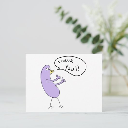 Dank je!! Briefkaart (Staand voorkant)