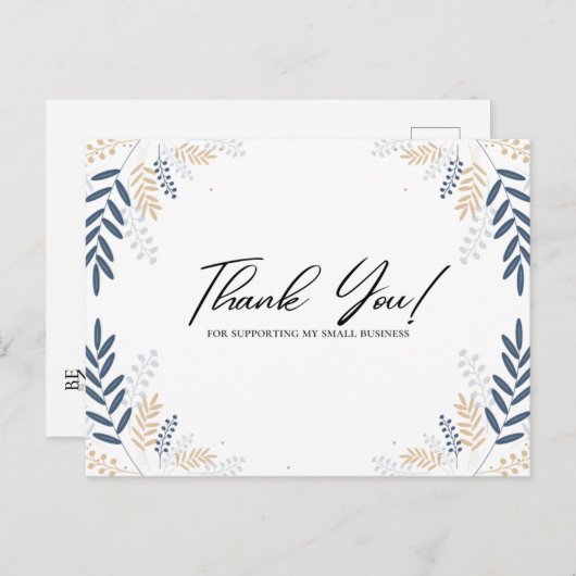 Dank je! briefkaart (Voorkant / Achterkant)