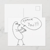 Dank je!! Briefkaart (Voorkant / Achterkant)