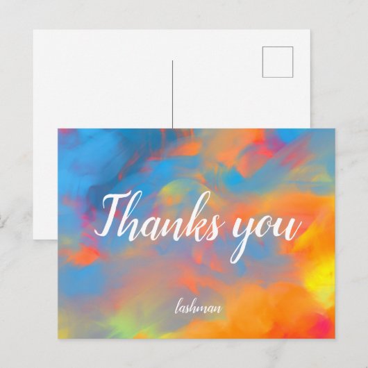 Dank je briefkaart (Voorkant / Achterkant)