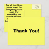 Dank je! briefkaart (Voorkant / Achterkant)