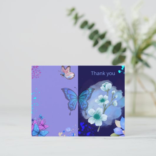 dank je briefkaart (Staand voorkant)