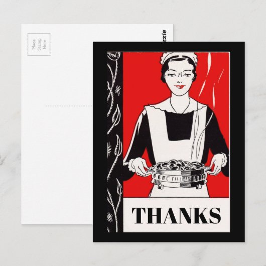 DANK JE, BRIEFKAART (Voorkant / Achterkant)