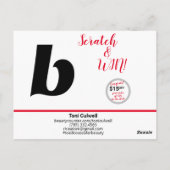 Dank je Briefkaart met Giveaway (Achterkant)