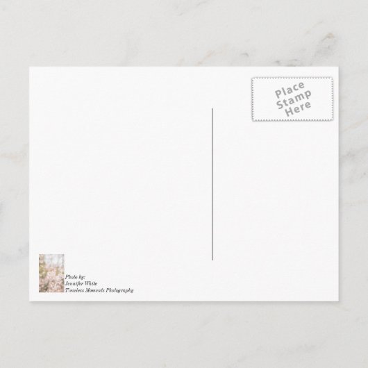 Dank je Bright Weeping Cherry Sparkles Briefkaart (Achterkant)