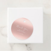 Dank je Bruids Shower Sweet 16 Ombre Roze Bedankjes Labels (In situ)