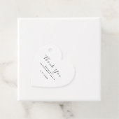 Dank je Bruids Shower Sweet 16 Wit Hart Bedankjes Labels (In situ)