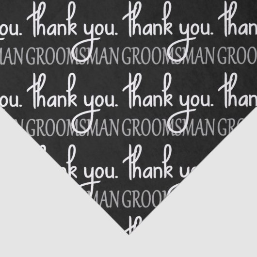 Dank je Bruidsjonker Tissuepapier (Detail)