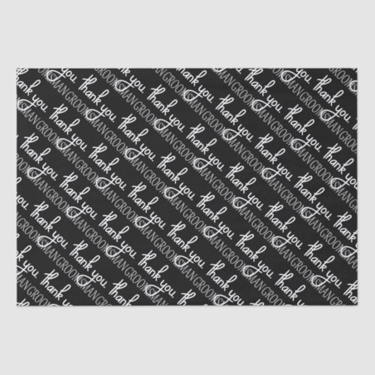 Dank je Bruidsjonker Tissuepapier (Voorkant)