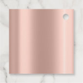 Dank je bruidsmeisje 16e Quinceanera-feestjurk roz Bedankjes Labels (Achterkant)