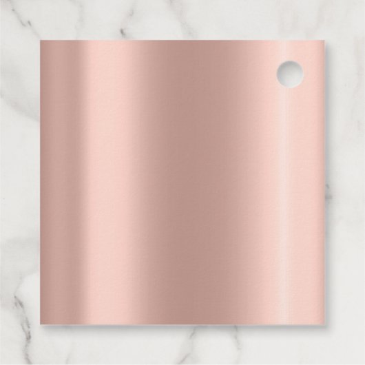 Dank je bruidsmeisje 16e Quinceanera-feestjurk roz Bedankjes Labels (Achterkant)