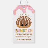 Dank je Bundt-ch Bundt Cake-cadeaubijslags Cadeaulabel (Voorkant)