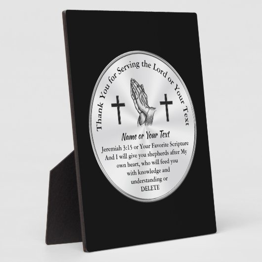 Dank je cadeauideeën voor zondagscholieren fotoplaat (Zijkant)