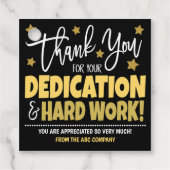 Dank je cadeauLabels Bedankjes Labels (Voorkant)