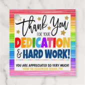 Dank je cadeauLabels Bedankjes Labels (Voorkant)