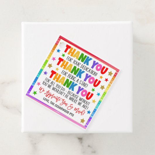 Dank je cadeauLabels Bedankjes Labels (In situ)