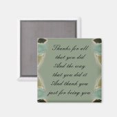 Dank je cadeautje - Magnet (Voorkant / Achterkant)