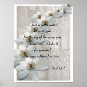 Dank je cadeautje - Poster Verse (Voorkant)