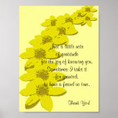 Dank je cadeautje - Poster Verse (Voorkant)