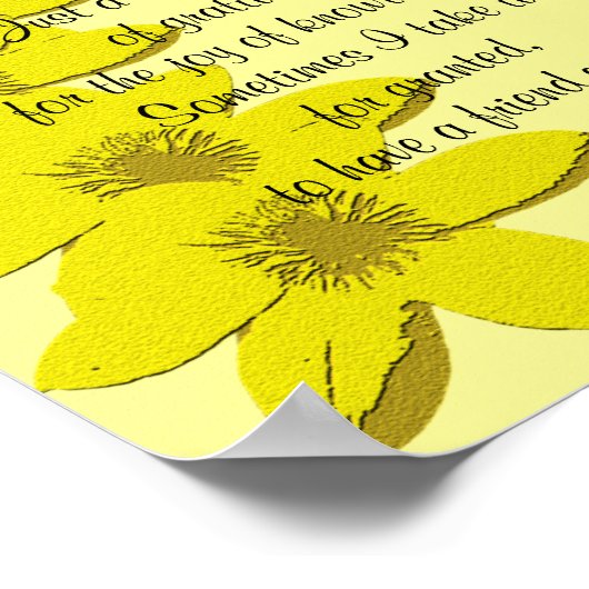 Dank je cadeautje - Poster Verse (Hoek)