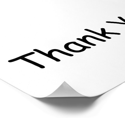 Dank je cadeautje - Poster Verse (Hoek)