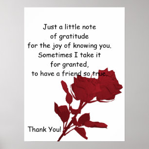 Dank je cadeautje - Poster Verse