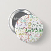 Dank je cadeautjes ronde button 5,7 cm (Voorkant /achterkant)