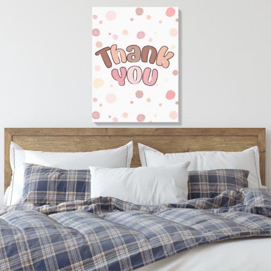 Dank je canvas afdruk (Insitu (Slaapkamer))