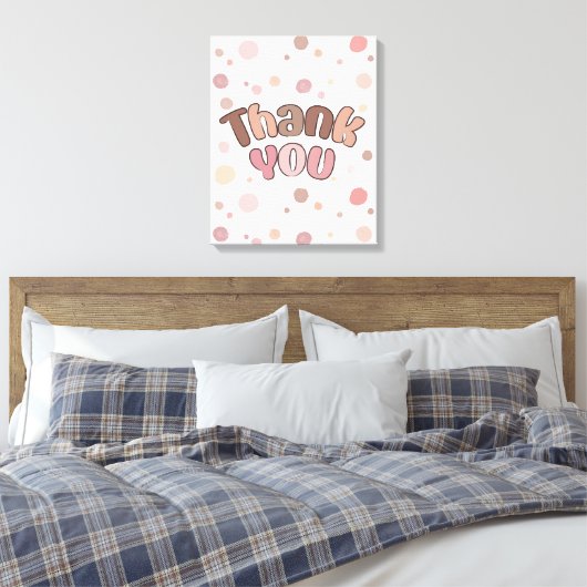 Dank je canvas afdruk (Insitu (Slaapkamer))