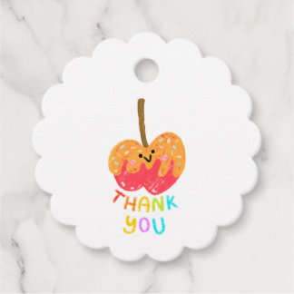 Dank je Caramel CandyApple Zoete traktatie favor t Bedankjes Labels