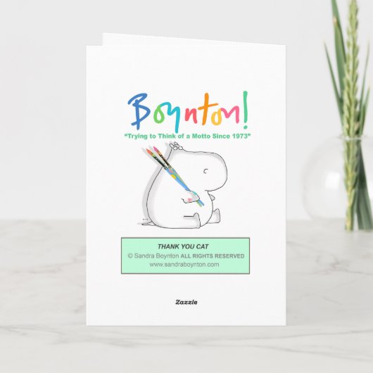 DANK JE CAT Boynton Bedankkaart (Achterkant)
