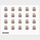 Dank Je CAT Ronde Sticker (Vel)