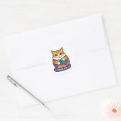 Dank Je CAT Ronde Sticker (Envelop)