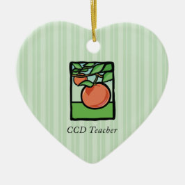 Dank je CCD-leraar, appel Keramisch Ornament