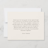 Dank je Charcuterie Kaasplank Bruidsborrel Bedankkaart (Achterkant)