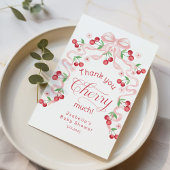 Dank je Cherry Much Cherry bovenop Dank je kaart