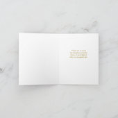 Dank je Chic Gouden Korset Lingerie Bruidscadeau Bedankkaart (Binnen)