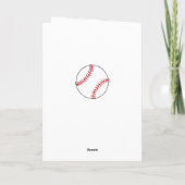 Dank je Coach Rode Honkbal Foto Kaart (Achterkant)