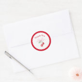 Dank Je Coquette Kers Bruidsjurk Feest Ronde Sticker (Envelop)