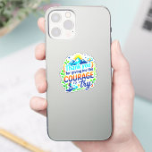 Dank je (Courage Gift) Lerarendag Sticker (Telefoon)