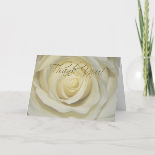 Dank je Cream Rose Kaarten (Voorkant)