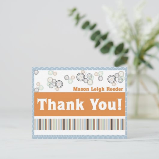 dank je creditcard briefkaart (Staand voorkant)