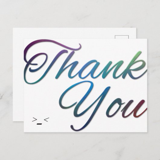 dank je creditcard briefkaart (Voorkant / Achterkant)