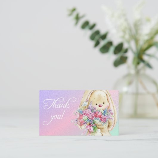 dank je creditcard visitekaartje (Staand voorkant)