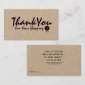 dank je creditcard visitekaartje (Voorkant / Achterkant)