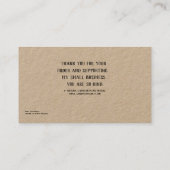 dank je creditcard visitekaartje (Achterkant)