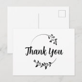 dank je creditcard | woorden van bedankt briefkaart (Voorkant / Achterkant)